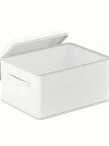 1 Stück große faltbare Aufbewahrungsbox - einfach zu falten, mit Deckel, Mehrzweck-Aufbewahrungsbehälter, Organisationskorb, stabiler und strapazierfähiger Aufbewahrungskorb mit Schutzhülle - ideal für Zuhause, Schlafzimmer, Schrank, Büromaterial, Babyartikel-Lagerung, kann Kleider, Hosen, Schuhe, Jeans, Stiefel, Röcke usw. aufbewahren. Geeignet für Schlafzimmer, Lagerung, Haushaltsorganisation, Damen-Weißt-Shirts, Damen-Schwarze Hosen, Damen-Winterkleidung, Kleider usw.