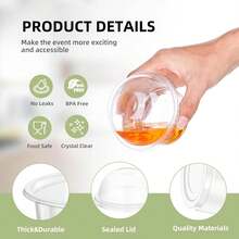 200/60/40/20 件套塑料甜点杯，带盖和勺子，冷冻甜点杯，一次性甜点杯，适用于酸奶、布丁、果冻和慕斯（8 盎司） - 彩色 - 查看 7