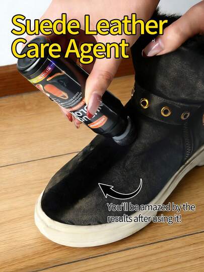 3.41oz Suede Color Restorer, Suitable For Boots, Birkenstocks, Suede Shoes Etc. Comes With Sponge Applicator, Revives Faded Or Discolored Nubuck/Suede, Available In 2 Colors
