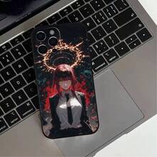 ChainsawS Man Makima Anime Phone Case Compatible With  17, 16, 15, 14, 13, 12, 11 Plus, Pro Max, Others Soft Black Cover, Cover Compatible With  17 Pro Case,  17 Pro Max Case,  17 Case,  16 Pro Case - Z2 - View 9