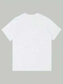 Camiseta de algodón gris claro para hombres - Camiseta con estampado de patrón de playa vintage con SOL SAL - Tela suave y transpirable para vacaciones de verano, top casual diario, diseño de cuello redondo lavable aáquina, ropa de ocio al aire libre, estilo vintage duradero, artículo imprescindible para los amantes de la playa - blanco - Ver 4