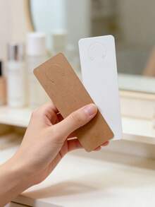 200pcs/100/20/Set Label Storage Cards, Gift Packaging Keychains And Display Cards, Perfect For Jewelry Storage, Classification And Display. They Are Also Suitable For Bulk Packaging Of Small Jewelry, Jewelry Collection Bases, Necklace Display Cards - Brown - View 6