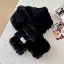 Wear Matching Style Scarves For Autumn And Winter, Men's And Women's Universal White Scarves, Women's Versatile Letter Warm Scarves For Autumn And Winter - White - View 8