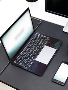 2pcs Printed Pattern DIY Scratch-Resistant Protective Stickers For 15.6-16 Inch Laptops, Compatible With HP, Apple, Asus, Compaq,