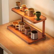 Desktop Storage Rack, Cup Holder Organizer, Tabletop Desk Mug Rack For Water Cups, Coffee Mugs, Tea Sets - Multicolor - View 3