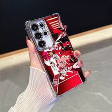 Funda de Teléfono con Patrón de Anime Hotel13, Funda de Teléfono con Marco Plateado para  15/Redmi Note 14/14 Pro/14 Pro+/13/13/13 Pro/13 Pro+/12/12/12 Pro/12 Pro+/12S/12 Turbo/10 Pro/14/Poco F6 Pro/ 14T/ 14 Pro/Poco X6 Pro/Poco F5 Pro/Poco X7 Pro Funda Protectora Completa Antigolpes con Marco Plateado, Regalo de Navidad, Regalo de Año Nuevo - Colores mixtos - Ver 4