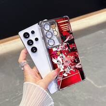 Funda de Teléfono con Patrón de Anime Hotel13, Funda de Teléfono con Marco Plateado para  15/Redmi Note 14/14 Pro/14 Pro+/13/13/13 Pro/13 Pro+/12/12/12 Pro/12 Pro+/12S/12 Turbo/10 Pro/14/Poco F6 Pro/ 14T/ 14 Pro/Poco X6 Pro/Poco F5 Pro/Poco X7 Pro Funda Protectora Completa Antigolpes con Marco Plateado, Regalo de Navidad, Regalo de Año Nuevo - Colores mixtos - Ver 9