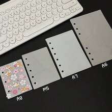 10pcs A8/M5/A7/A6 PET Loose Leaf Baffle, Double-Sided Film Notebook Washi Tape Collection, Journal Book Stickers Storage Organizer, DIY Junk Journaling Refill Parts