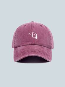 1pc Men's RH Letter Baseball Cap, Breathable Material, Adjustable For Outdoor Sports, Hiking, Casual Streetwear, Unisex, Versatile Dad Hat, Multiple Colors Available - Multicolor - View 3