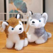 Búp bê nhồi bông Husky mới - Búp bê chó con Shiba Inu - Quà tặng cho bé gái, lễ tốt nghiệp, ngày lễ - Nhiều màu - Xem 3