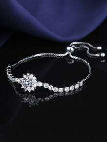 1pc Fashionable, Elegant And Sophisticated Bracelet, Latest Accessory Suitable For Daily Wear - Silver - View 3