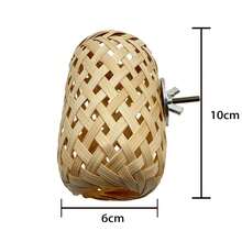 手工编织鸟巢创意草编灯笼鸟巢玩具鹦鹉仓鼠宠物创意灯笼鸟巢 - 彩色 - 查看 5