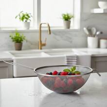 TendenciaColador Escurridor Grande De Metal De Malla ReforzadoCalidad premium - Metal - Ver 4