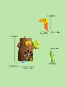 1Set Magnetic Woodpecker Bug Catching & Fishing Toy For Kids Aged 3+ - Parent-Child Interactive Tabletop Game, Hand-Eye Coordination & Focus Training Early Education Toy - Multicolor - View 10