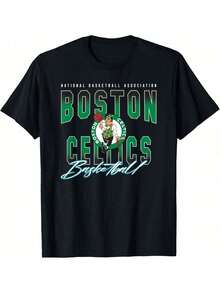 Celtics Fade Out T-Shirt - Black - View 1