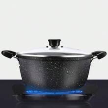 26CM Non-Stick Soup Pot Maifanite Soup Pot Handle Small Saucepan For Cooking Pan - Black - View 1