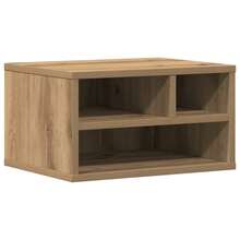 vidaXL Suporte d'imprimante Chêne artesanal 40 x 32 x 22,5 cm - Castanho - Ver 2