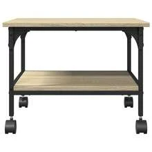 vidaXL Supporto per stampa a 2 livelli in sonoma 50x40x38 cm - Castano - Visualizzare 7