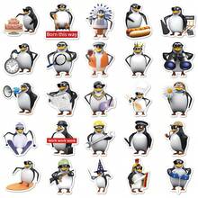 50Pcs Funny William Tell Penguin Stickers Scrapbook Aesthetic Stickers Pack Fashion Meme Animal Stickers Kawaii Stickers Vinyl Waterproof Stickers For Skateboard Luggage Laptops Bumper Theme Party Supplies