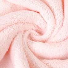 Miniso 1pc Line Dog Series Fluffy Hair Drying Cap: Coral Fleece Absorbent Material, Strawberry Dog 3D Embroidery, Quick-Drying Wrap-Around Design, Home Shampoo Quick-Drying Hair Care Cap - Baby Pink - View 4