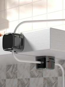 6pcs Magnetic Cable Clips: Desk Cable Management, Hidden Charging Cable Organizer, Suitable For Nightstand, Kitchen Appliances, Office Supplies - Plastic Material