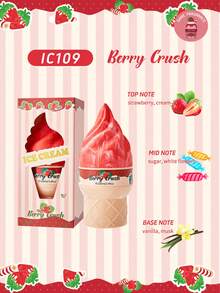 1 Bottle 100ml Flameless Diffuser Liquid In Ice Cream Shape, 4 Fragrance Sprays, With Refreshing And Soothing Effects. Made With Premium Fragrance Ingredients, An Ideal Gift For Friends And Family During Christmas. - Multi Scents - View 23