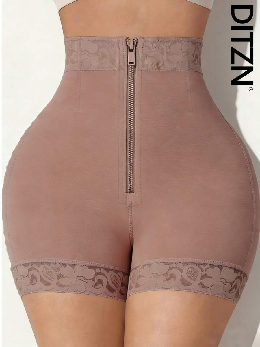 DITZN 女士拉链塑身短裤，收腹提臀，打造完美身材
