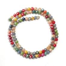 1 String Of Approximately 100pcs 3mm Glass Beads, Crystal Beads,Fashion Theme, Round Faceted Spacer Beads, Loose Beads For Jewelry Making, DIY Accessories, And Bracelets