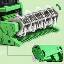 1件，推拉式联合收割机玩具 - 无需电池的手动农业玩具 | 3种鲜艳颜色可选 | 耐用塑料材质 | 适合幼儿、学龄前儿童和小朋友进行农场角色扮演，室内外互动游戏 | 圣诞节、万圣节、生日送给男孩女孩的完美礼物 - 彩色 - 查看 7