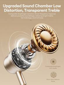 Lenovo 联想 YF22 有线耳机，适用于音乐、游戏，配备 3.5mm 和 Type-C 接口，高品质音频，高清麦克风，硅胶耳塞，兼容安卓和 iOS 设备，节日礼物之选 - 黑色 - 查看 5