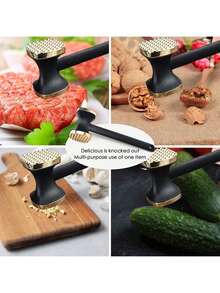 EstiloTendenciaAblandador De Carne De Cocina, Herramienta De Mazo Manual De Alta Resistencia, Martillo De Carne Utilizado Para Filete, Pollo, Pescado, Carnes Con Mango CóModoCalidad PremiumVersióN Mejorada - 1 - Ver 7