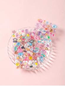 3D Embossed Crystal Stickers, Fruit Rabbit Pattern, Children's Handmade Educational DIY Decorative Materials, Gift Stickers, Spiral Notebook, Office & School Supplies, Unisex, Improve Work Efficiency, Back To School Essential, Retro Minimalist Design - Multicolor - View 2