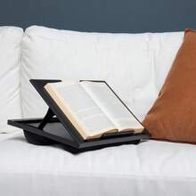 Lap Desk Laptop Stand, Bed Tray, Collapsible, Cushion, Portable, Dorm, Plastic, 14.75 L X 11 W X 7.3 H, Black - 1Pack - View 7