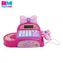Caja Registradora con Accesorios Rosa para Niña, Caja Registradora Sonidos, Lector de Código, Juego de Simulación - Rosa - Ver 3
