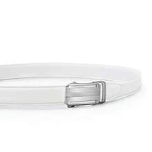 Men's Belt, Ratchet Dress Casual Belt With Adjustable Automatic Buckle Trim To Fit,40inch-44inchWaistAdjustable,White-04 - Trắng-04 - Xem 3