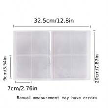 A5 4-Pocket Clear Card Album, Holds 3-Inch Cards, Transparent Storage Album, Large Capacity Cartoon Peripheral A5 Clear Collection Card Album - A Four-panel Frosted Card Album [30 Pages, Holds 120 Cards] - View 5