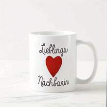 1个11盎司陶瓷马克杯。情人节红色爱心图案印花咖啡杯。浪漫又有趣。适合任何场合。美观实用，满足日常补水需求。是节日或生日送给家人或男女朋友的完美礼物。 - 彩色 - 查看 4