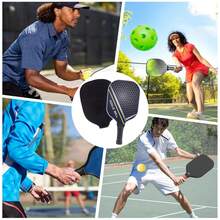 专业匹克球拍套装（2支球拍+4个球）- T700 3K碳纤维表面，USAPA认证，高威力高旋转，无边设计，适合成人使用