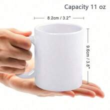 1个11盎司“等等，让我聊聊”陶瓷咖啡杯，可重复使用，趣味职场咖啡杯，生日礼物，节日礼物，情人节礼物，新年礼物，冷热饮皆宜，送给爸爸、老公、男女朋友的礼物，房间装饰，冬夏饮具，贴心礼物，家庭纪念品，婚礼，送给女性、姐妹、朋友、老板、员工、同事的完美之选，绝佳的办公杯 - 彩色 - 查看 6