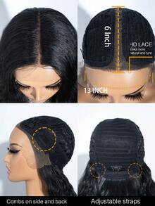 NOBLE Tóc giả dài 42 inch kiểu sóng lơi, chất liệu tổng hợp, dành cho nữ, kiểu tóc ombre vàng hoe, sóng nước, xoăn dài, thích hợp cho cosplay. - Nhiều màu - Xem 8