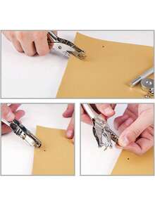 EstiloTendencia300 Juegos De Remaches De Cuero, Remache De Doble Tapa, Tachuelas MetáLicas Tubulares Con Alicates Perforadores, Herramientas De FijacióN Para Manualidades En CueroCalidad PremiumVersióN Mejorada - 1 - Ver 6