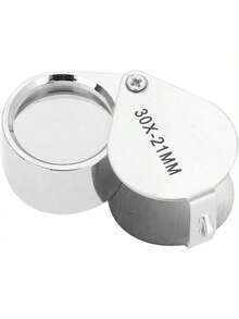 EstiloGOTOTOP Lupa de Bolsillo para Joyería, Sello de Diamante, Moneda, Inspección de Gemas, Lupa Portátil 30X 20X, Concha de Lágrima, Caja de Almacenamiento para Cualquier Uso (30 Veces)Versión mejorada - 20 veces - Ver 11