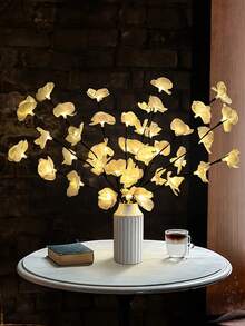 1个白色兰花枝灯，花瓶装饰灯，LED浪漫氛围灯，适用于卧室、床头柜、客厅、餐桌、拍照背景、花园、露台装饰、婚礼装饰，适合斋月、情人节、母亲节、父亲节、开学季，可用作节日礼物、生日礼物、乔迁礼物、结婚礼物。 - 蘭花樹枝燈 - 查看 7