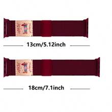 1条腊肠犬造型表带，带磁扣，兼容38mm、40mm、41mm、42mm、44mm、45mm、46mm、49mm尺寸的，男女通用；可爱时尚可调节尼龙表带，兼容 SE Ultra系列；女士/女孩最佳礼物。 - 42(Series 3 2 )/44/45/46/49MM - 查看 5