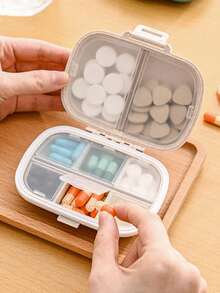 Portable Pill Case, Travel Essential, Moisture-Proof Pill Box, Reusable, Unisex, Daily Medication Plan Pocket, Can Store Vitamins, Medicines And Supplements, Suitable For Home, Travel, Outdoor, Office, Back To School - Multicolor - View 3