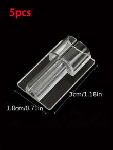 5pcs Transparent Mobile Phone Charging Cable Clips, Protective Data Cable Holders - Multicolor - View 10