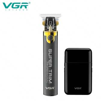  VGR Professioneller Haarschneider und Trimmer Set, Kabelloser elektrischer Haarschneider Trimmer Set, tragbares Haarschneider Geschenkset V-082 V-390