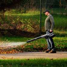 Cordless Leaf Blower, 680 CFM, 21V Electric Cordless Leaf Blower, Equipped With 4.0Ah Battery And Charger, 3-Speed Modes, 270° Adjustable Handle, Suitable For Lawn Care - Xám - Xem 5