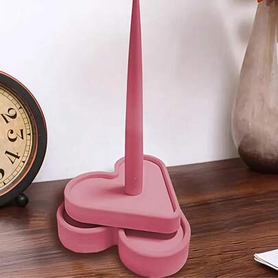 1 Set Rotatable Heart-Shaped Yarn Holder, Suitable For Crochet DIY, Space-Saving, For Winding Yarn Balls And Organizing Threads, Perfect For Embroidery And Handicrafts, Multi-Color Yarn Storage, Knitting Winding Tool, Creative Rotatable Organizer