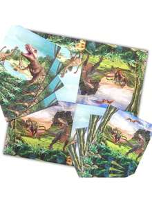 EstiloTendencia100 Servilletas De Dinosaurio, 13 X 13 Pulgadas - Desechables Para DecoracióN De Fiesta, Baby Shower Y Suministros De CumpleañOs Para NiñOsCalidad PremiumVersióN Mejorada - 90 - Ver 12